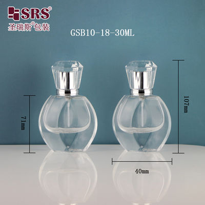 شراء كوب من شكل الماس العطر الفارغ الفاخر تخصيص 1 أوقية زجاجة رش زجاجي online manufacture