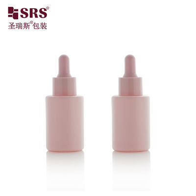 شراء زجاجات زجاجية مستديرة لطيفة زيت عطر أساسي زجاجة قطرات وردية 30 مل online manufacture
