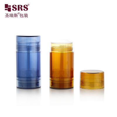 شراء شكل مستدير تخصيص حقن لون بلاستيكي PP مزيل لشم عصا حاوية 75g online manufacture
