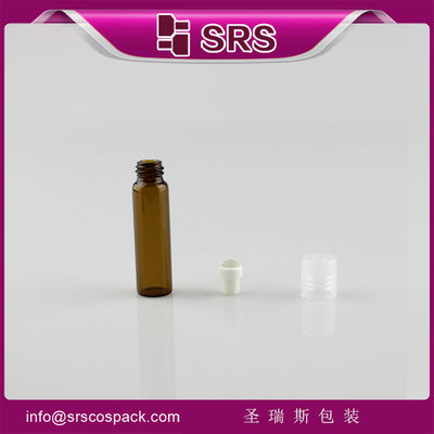 شراء SRS بكميات كبيرة 5 مل أسطوانة زجاجية لفة حمراء على زجاجة العطر مع غطاء طاقم البلاستيك online manufacture