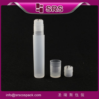 شراء SRS مبيعات ساخنة 12ml زجاجة كرة رولي بلاستيكية مع ثلاث كرات معدنية للتدليك على الوجه online manufacture