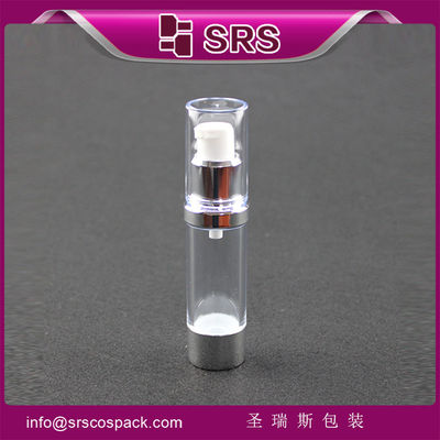شراء SRS الفاخرة مستحضرات التجميل التعبئة والعلب البلاستيكية 15ml 20ml 30ml مستديرة مستحضر الوجه مضخة الهواء الزجاجة online manufacture