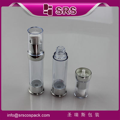 شراء SRS 2015 أحدث تصميم بلاستيكية مستديرة شفافة فاخرة فارغة 15ml 20ml 30ml زجاجة مصل online manufacture