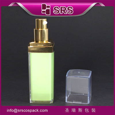 شراء Shengruisi شكل مربع خالي زجاجة خالية من الهواء 15ml 30ml 50ml عبوة مستحضرات التجميل البلاستيكية online manufacture