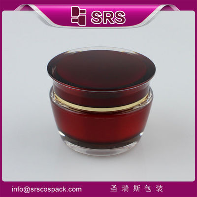 شراء SRS عينة خالية من البلاستيك 50ml العناية بالبشرة المعاد تدويرها وعاء التعبئة الأكريليك مع غطاء المسمار online manufacture
