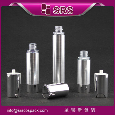 شراء TA021 15ml 30ml 50ml زجاجة مضخة تجميلية فضية بلا هواء online manufacture