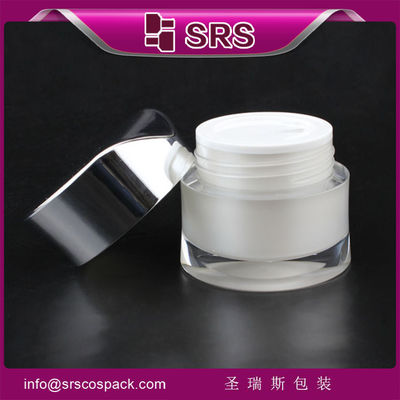 شراء وعاء تجميل أبيض ذو شكل خاص، غطاء مغطى online manufacture