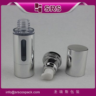 شراء الزجاجة البلاستيكية المعدنية الفضة A027 15ml 30m 50ml مضخة بلا هواء online manufacture