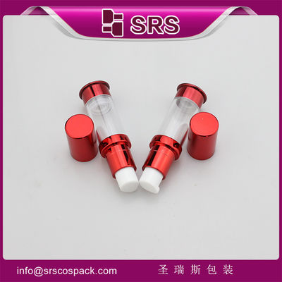 شراء A0214 زجاجة مضخة صغيرة الحجم غير الهوائية ذات اللون الأحمر المعدني للمصل online manufacture