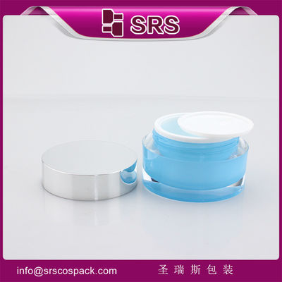 شراء 15 غرام 30 غرام 50 غرام أكريليك زجاجة تجميل كريم العين الفارغ ، قناع الوجه online manufacture