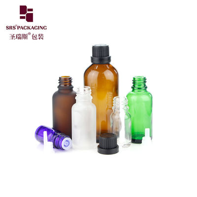 شراء 5 مل 10 مل 15 مل 20 مل 30 مل 50 مل 100 مل زجاجة زجاجية خالية خضراء زرقاء حمراء صافية مع CRC online manufacture