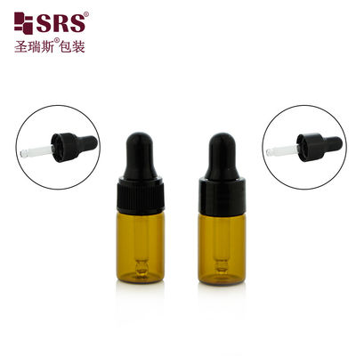 شراء 3ml 5ml حجم سفر صغير زيت أساسي بلاستيكية الكتف زجاجية زجاجات قطرة online manufacture