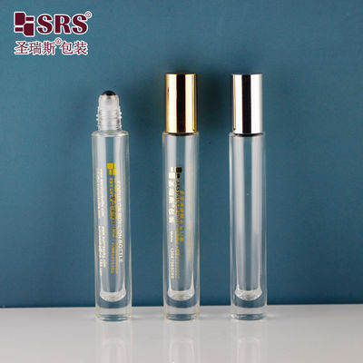 شراء شكل مستدير قاع سميك واضح لا تسرب عطر الزيت الأساسي زجاجات كرة عجلة 10 مل online manufacture
