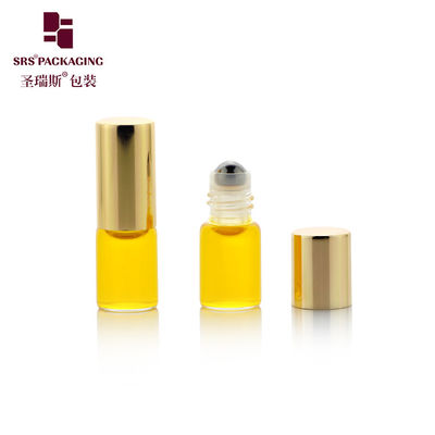 شراء BLP-2MLml أنبوب زجاجي لفة على زجاجة لعينات مخصصة زجاجات كرة الفولاذ المتحركة للزيت العطري online manufacture