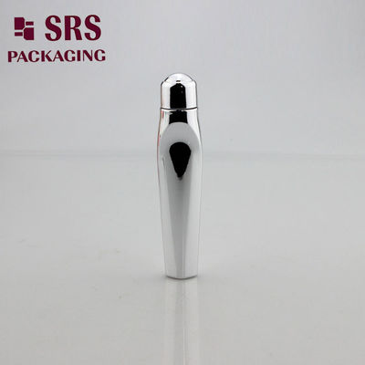 شراء 12 مل زجاجات كرات PETG المعدنية الفضية المخصصة مع كرة فولاذية للكريم العيني online manufacture