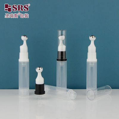شراء A0031 PP الرفاهية تخصيص الحقن الفارغ البيضاء اللامعة مضخة بلا هواء لفة على الزجاجة لمصل العين online manufacture