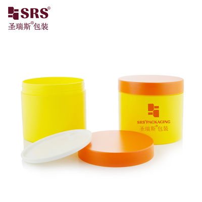 شراء SRS 400g حجم كبير جدار واحد قناع وجهي لامع كريم PP جرة تزيين الطلاء حاوية PCR التعبئة والتغليف online manufacture