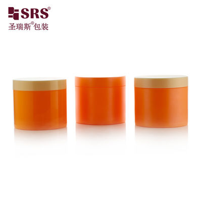 شراء SRSQ 400g طلاء لون مخصص بلاستيك PP كريم الجسم غسول جرة PCR المواد المعاد تدويرها مات الانتهاء من الطباعة الشعار متاح online manufacture