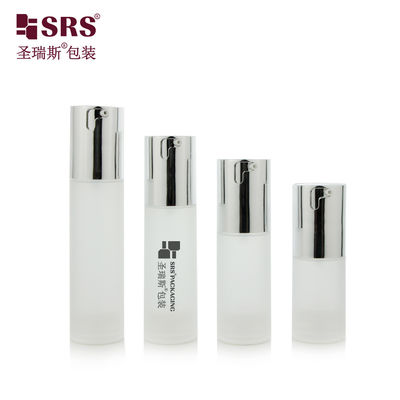 شراء TA023 20ml 30ml 40ml 50ml مضيئة متطاطية في العفن حقن واضحة متجمدة PP PCR زجاجة بلا هواء لأساس التعبئة والتغليف التجميلي online manufacture