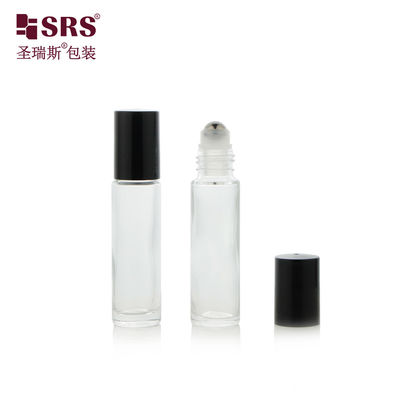 شراء عبوة العطور 10 مل كرة الزجاج الشفافة على الزجاجة اختبار الفراغ 100 ٪ لا تسربات الصلب المطبق الرأس تدليك للزيوت الأساسية للعناية بالبشرة online manufacture