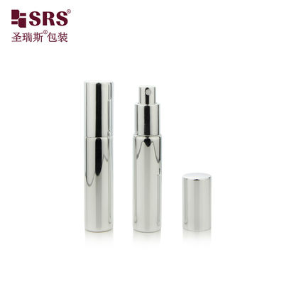 شراء BLPA 10ML زجاجة مضيئة فضية فارغة مستديرة مع زجاجة مضخة رذاذية للتزيين المعدنية للعطور online manufacture