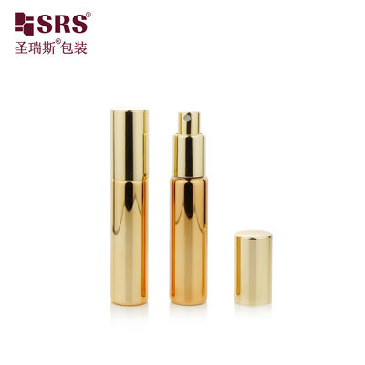 شراء BLPA 10ML ذهب معدني زجاج مستدير فارغ عطر مضخة رش زجاجة تخصيص الضباب الدقيق online manufacture