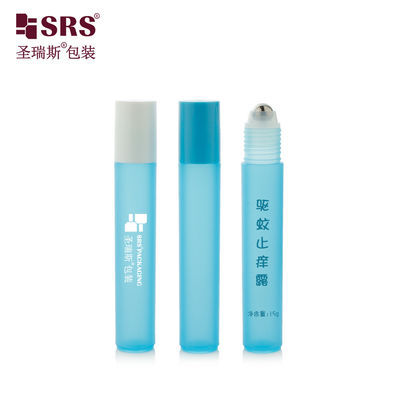 شراء RPP-15ML نصف شفافة الطفل الأزرق المتجمدة البلاستيكية المكرر المطبق أسطوانة مكافحة الحكة الزجاجات السائلة التعبئة والتغليف online manufacture