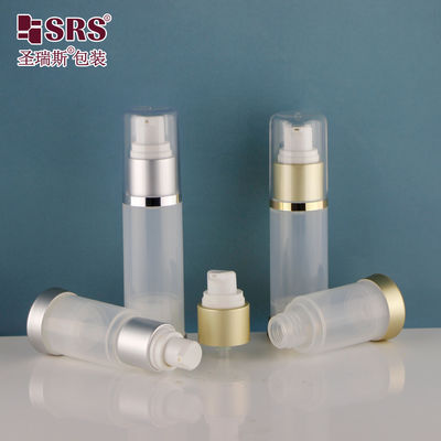 شراء A025 15ml 30ml 50ml PP واضح لامع تخصيص قناع العناية بالبشرة جيل مضخة بدون هواء عبوة التعبئة online manufacture