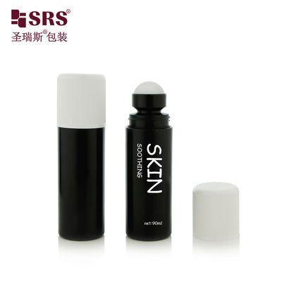 شراء RPPD1-90ML زجاجة بلاستيكية PP سوداء متطاطية مع غطاء مضاد للطفل جدار مزدوج لا تسرب للجيل المضاد للشمع online manufacture