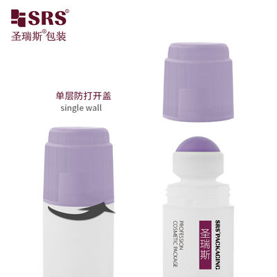 شراء RPPDF-90ML Unqiue تصميم بلاستيكي PP PCR رول فارغ على هلام مزيل للاشمئزاز مع غطاء مسدس واحد online manufacture