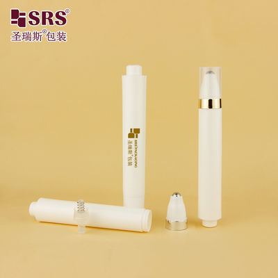 شراء AY 15ML حقن أبيض لامع متطاطى متكاملة القلم الدائري شكل لفة بدون هواء على الزجاجة للحاوية كريم العين online manufacture