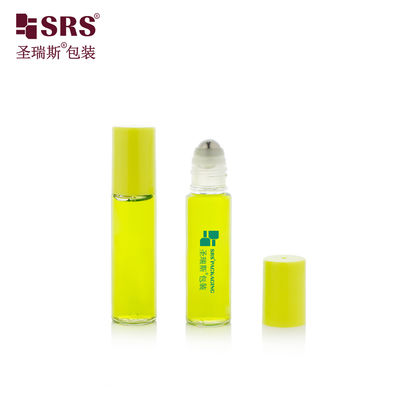 شراء PET-10ML زجاجة بلاستيكية شفافة من البولي إيثيلين تيرفثالات بلمسة نهائية لامعة، حاوية تطبيق مع كرة تدليك فولاذية online manufacture