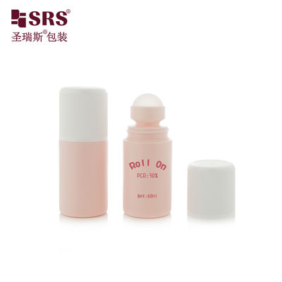 شراء RPPC1-60ML تخصيص الزجاجة البلاستيكية الوردية المختلطة PP PCR المواد الصديقة للبيئة مضادة للشفافية online manufacture