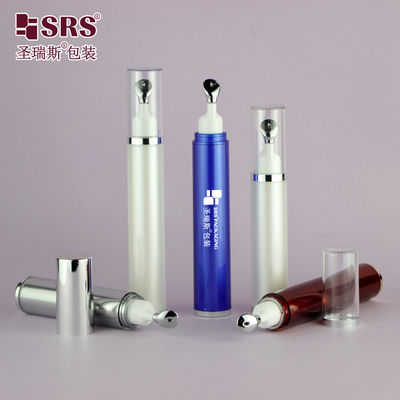 شراء AY005 10ML 15ML أكريليك رول على الرأس المعدني الزجاجة العلبة الفارغة المطبق كريم العين الطباعة نمط الزجاجات online manufacture