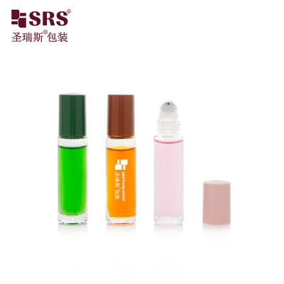 شراء BLPM-10ML حقن الزجاج الملون حسب الطلب رول أون PP غطاء طلاء رولر فولاذية كرة الزجاجة للشعر الجوهر العطر online manufacture