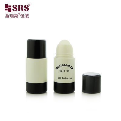 شراء RPPE 50ml 75ml حقن قابلة للتغيير مخصصة ملونة الكريم البلاستيكية أحادي PP PCR لفة على الزجاجة لهيئة مزيل للشم online manufacture