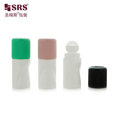 شراء RPPB1-50ML Unique Shape Empty Wholesale Customization Color Matte Riibbed CRC Child Resistant Cap Roll On Bottle For Antiperspirant online manufacture