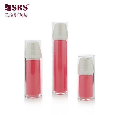 شراء SRSA404 15ml 30ml 50ml Double Wall Clear AS Plastic Cosmetic Lotion Foundation Bottle Customized online manufacture