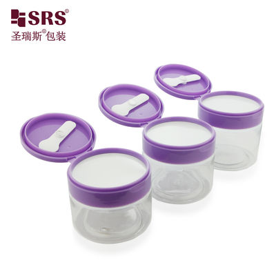 شراء PET007 200g 250g 300g Injection Color Plastic PET Cream Jar With Flip Cap Tweezer Spoon online manufacture