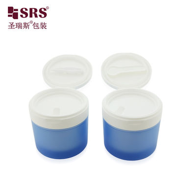 شراء SRS1 120g 150g Luxury Empty Toner Pads Plastic Double Wall PP PCR Jar With Flip Cap Tweezer and Spoon online manufacture