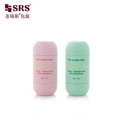 شراء D054 30ml تعديل الوردي الأخضر الملون حقن PP PCR المواد المعاد تدويرها مزيل الرائحة العصا حاوية التعبئة والتغليف online manufacture