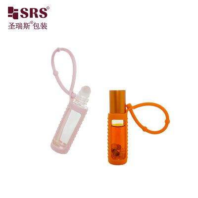شراء BLPM-10ML الجدار السميك الزجاج الشفاف لفة على الزجاجة مع غطاء السيليكون للزيت العطر online manufacture