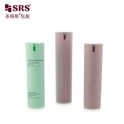 شراء SRS-FO 30ML 50ML زجاجة مضخة بي بي دائرية خالية من الهواء لملحقات الوجه حاوية التعبئة والتغليف التجميلي online manufacture