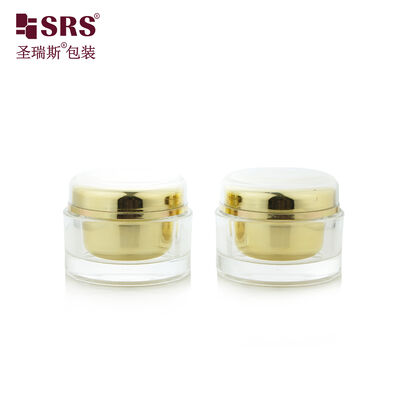 شراء J020 50 جرام برطمان بلاستيكي ذهبي لامع معدني فارغ لكريم الجسم online manufacture