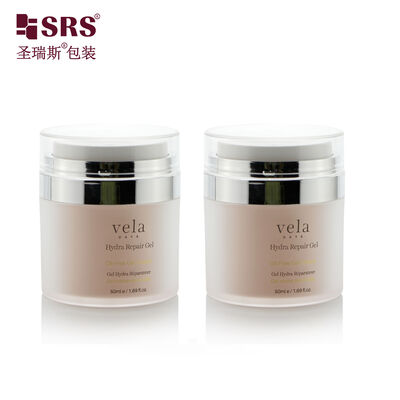 شراء A100-1 15ml 30ml 50ml إناء أكريليك بدون هواء حاوية قابلة للاستبدال كريم الوجه أوعية طلاء اللون طابعة الشعار online manufacture