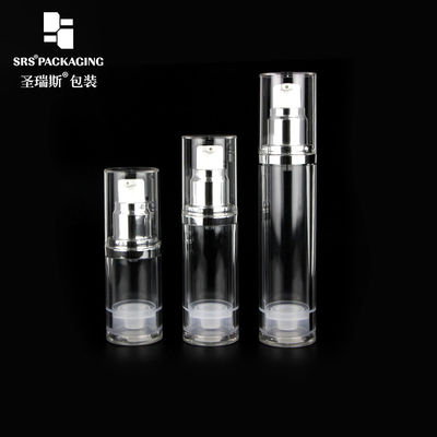 شراء AS الشفافة 15ml 30ml 50ml البلاستيكية المزخرفة مضخة خالية من الهواء online manufacture