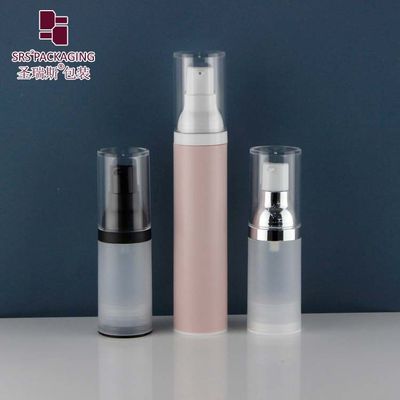 شراء 15ml 30ml 50ml خالي PP بلاستيكية شفافة قابلة لإعادة التدوير أساس بلا هواء بلاستيكية مضخة زجاجات online manufacture