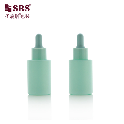 بيع بالجملة طلاء مخصص لون زجاجي مستديرة وجهي جوهر فاخر زجاجة قطرة 30ml