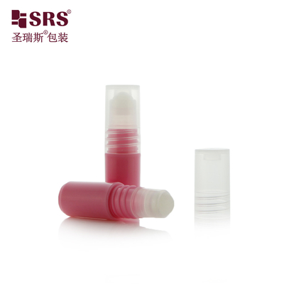 SRS مصنع تخصيص البلاستيك تصميم فريد من نوعه البلاستيك حاوية الكرة الدوارة 3ml زجاجة لفة على