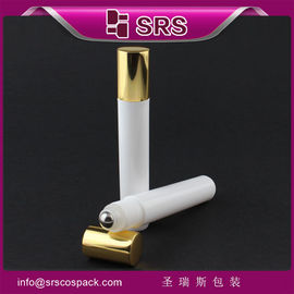 SRS 15ml كريم العين الفارغ على علبة المورد، زجاجة متدلية مع غطاء ذهبي لامع